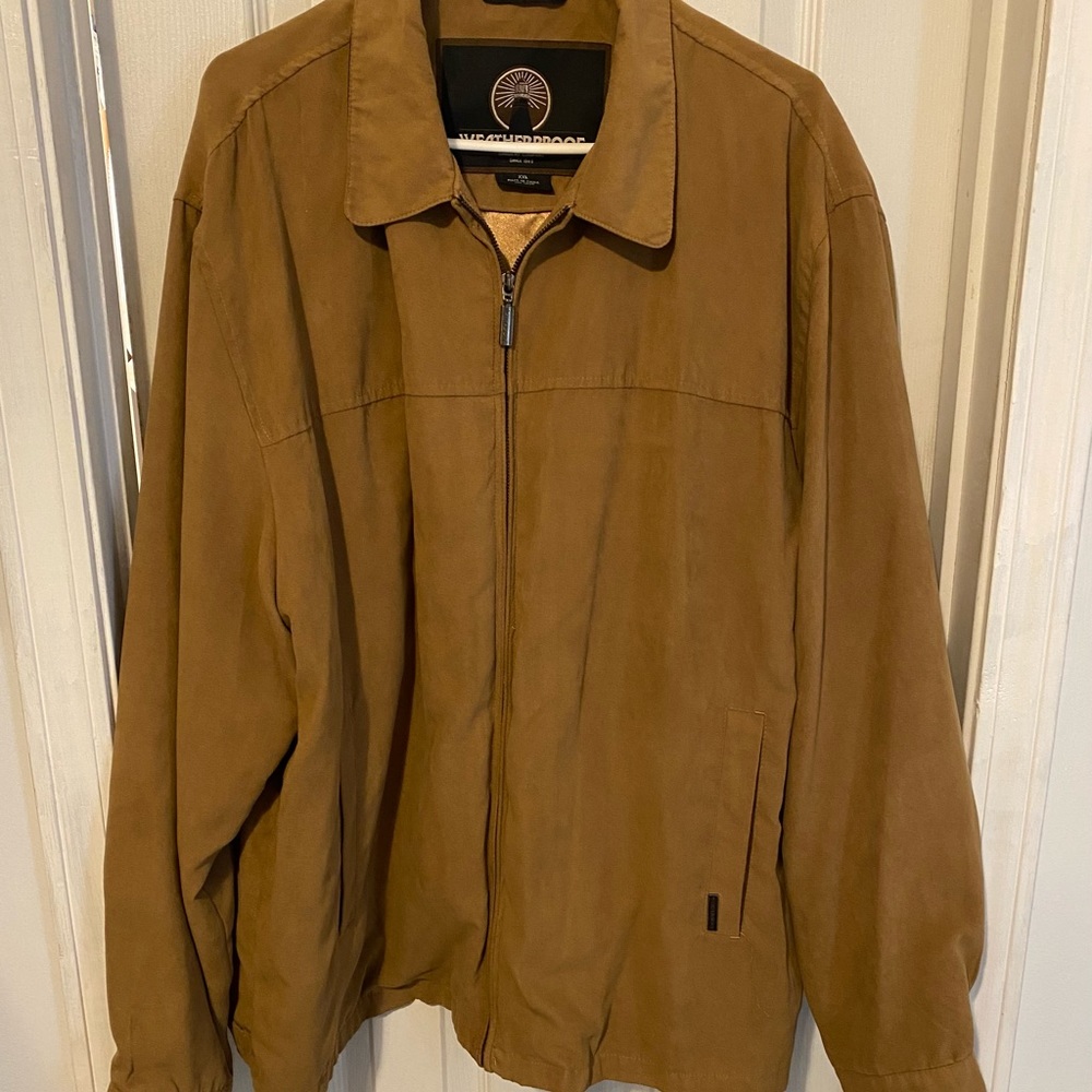 Weatherproof  Khaki  Men's Jacket Size XXL.
